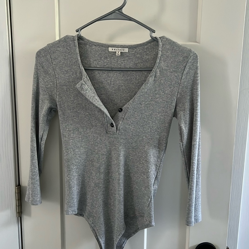 Small gray bodysuit